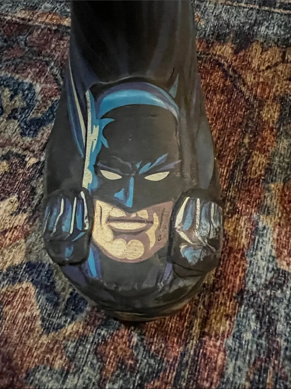 Kids 11 (toddler) Superhero Black & Blue Rain Boots - Unbranded